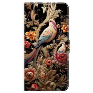 Housse Honor Magic 6 Lite / X9b Fleur et Oiseau Vintage