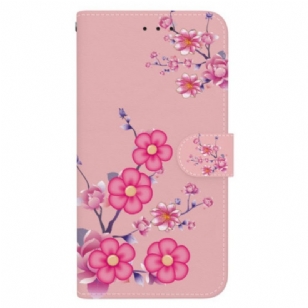 Housse Honor Magic 6 Lite / X9b Motif Sakura à Lanière