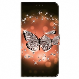 Housse Honor Magic 6 Lite / X9b Papillon Cristal