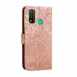 Housse Huawei P Smart 2020 Fleur Dentelle Chic - Or rose