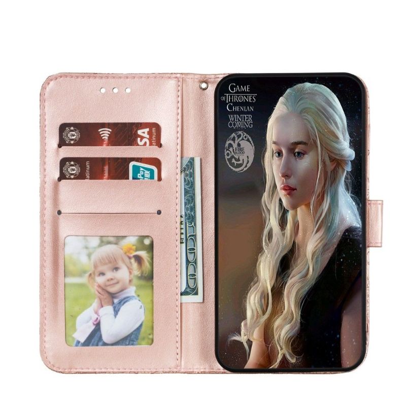 Housse Huawei P Smart 2020 Fleur Dentelle Chic - Or rose