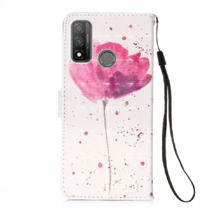 Housse Huawei P Smart 2020 fleur rose