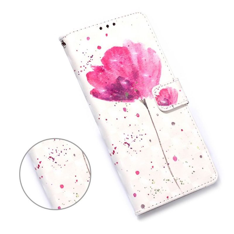 Housse Huawei P Smart 2020 fleur rose