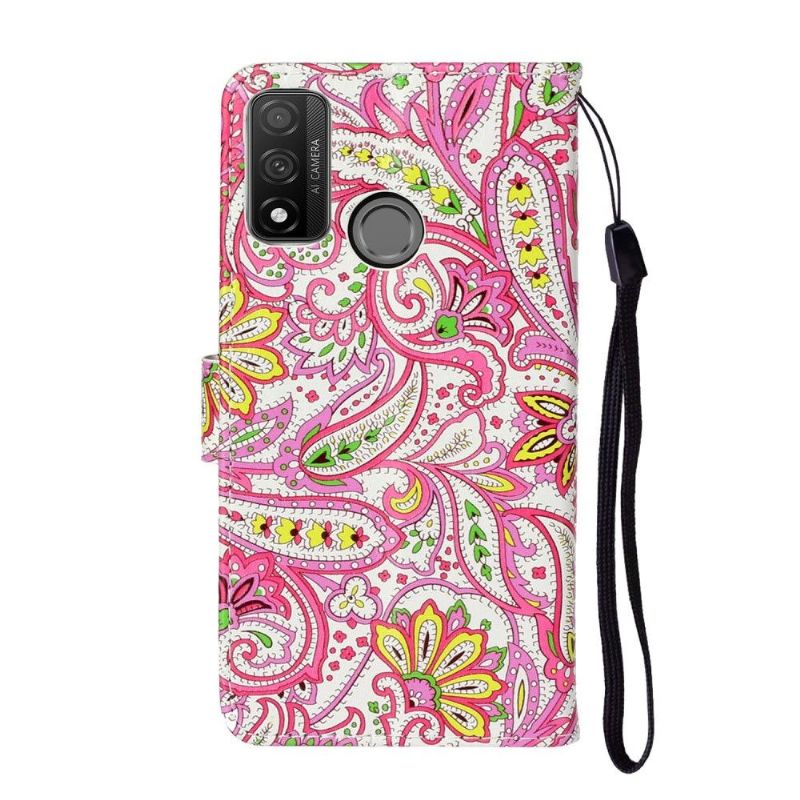 Housse Huawei P Smart 2020 paisley fleur