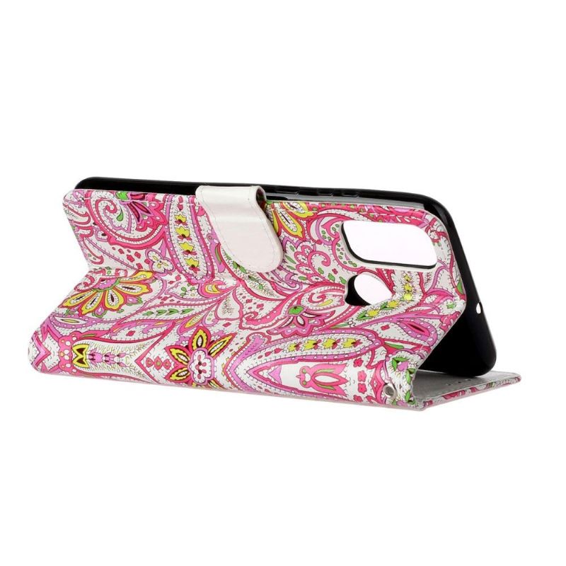 Housse Huawei P Smart 2020 paisley fleur