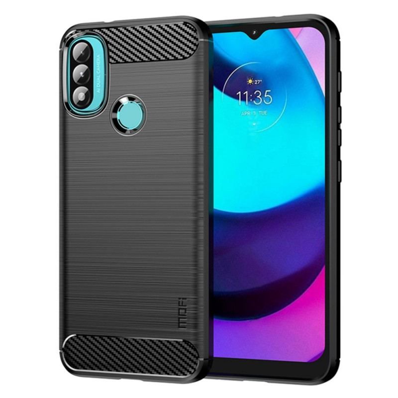 Coque Moto E40 / E30 / E20 Fibre Carbone Brossée MOFI