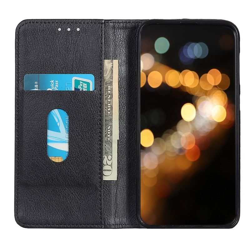 Flip Cover Moto E40 / E30 / E20 Cuir Fendu Texturé