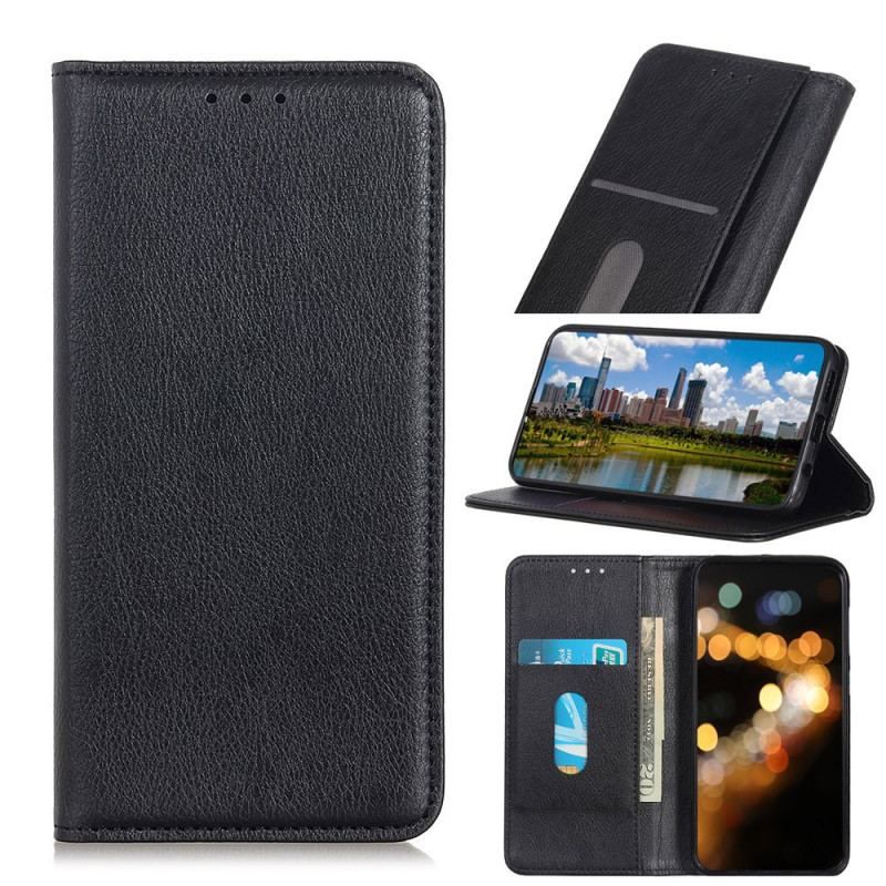 Flip Cover Moto E40 / E30 / E20 Cuir Fendu Texturé