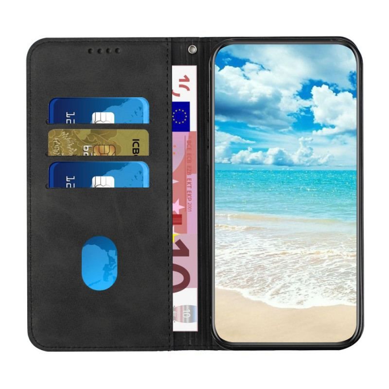 Flip Cover Moto E40 / E30 / E20 Effet Cuir Géo