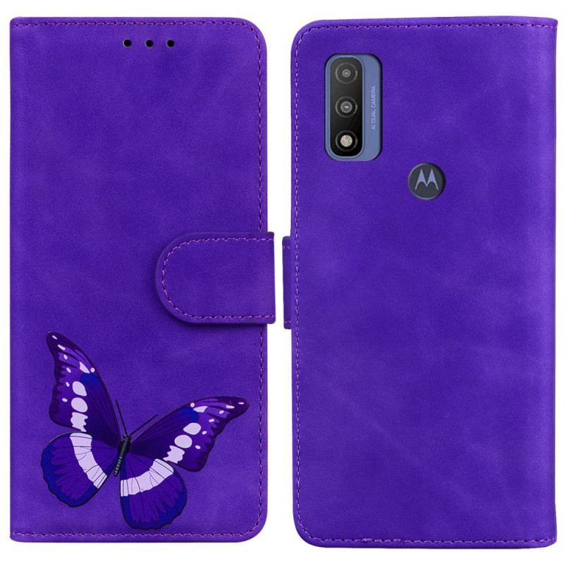 Housse Moto E40 / E30 / E20 Skin-Touch Papillon