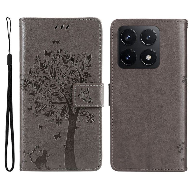 Housse Xiaomi 14T Chat et Arbre