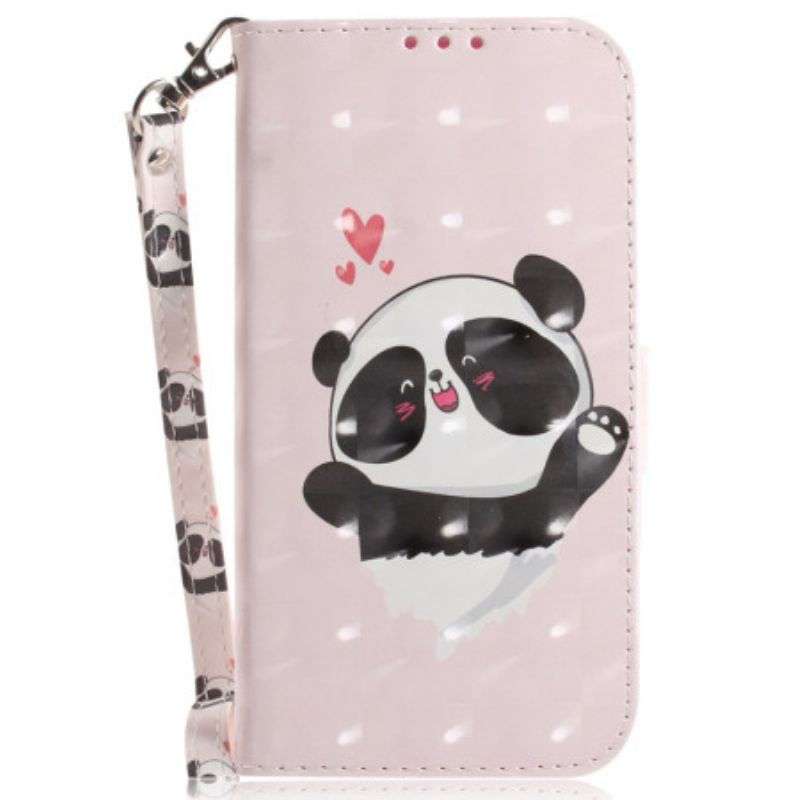 Housse Xiaomi 14T Panda Love à Lanière