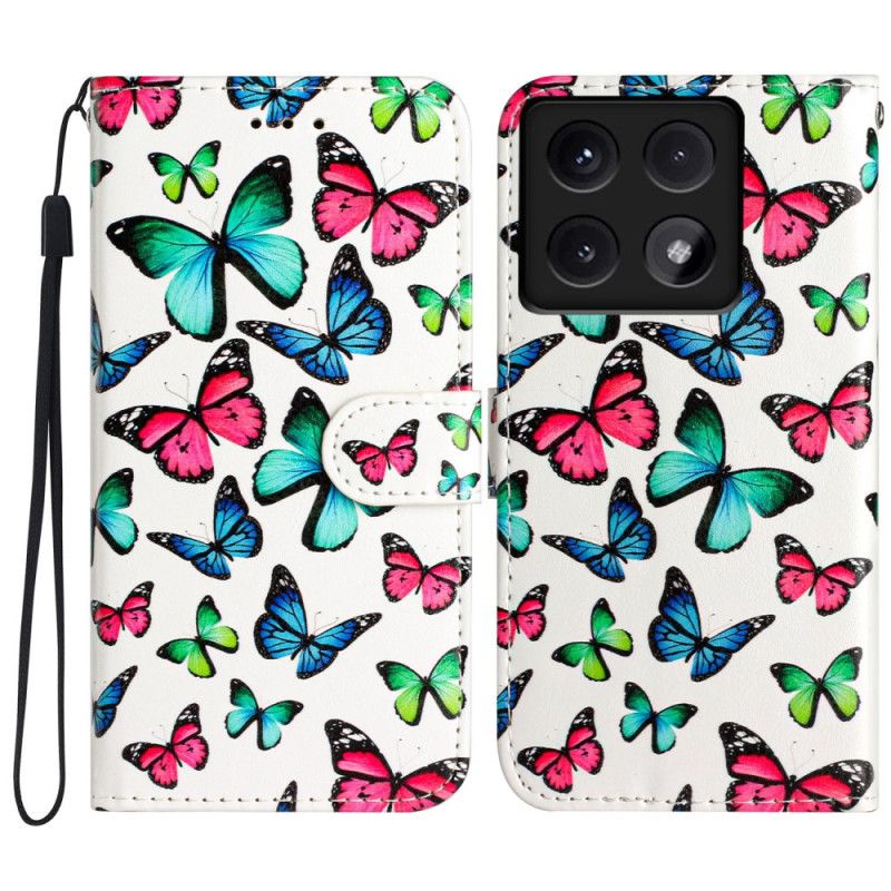 Housse Xiaomi 14T Papillons Colorés