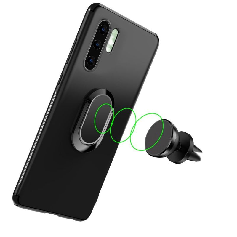 Huawei P30 Pro - Coque effet mat avec support magnétique