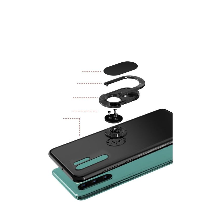 Huawei P30 Pro - Coque effet mat avec support magnétique