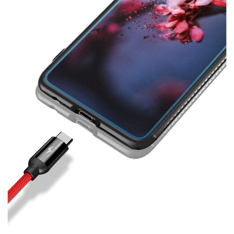 Huawei P30 Pro - Coque effet mat avec support magnétique