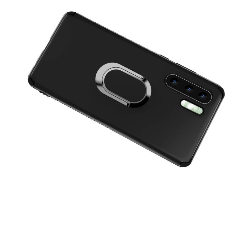 Huawei P30 Pro - Coque effet mat avec support magnétique