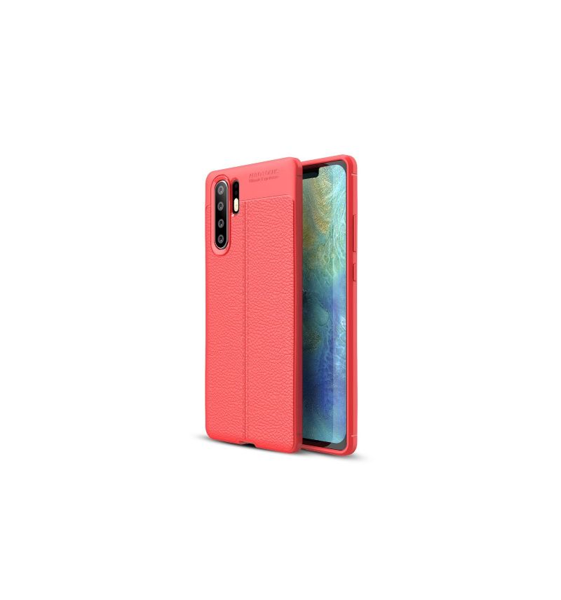 Huawei P30 Pro - Coque gel texturée style cuir