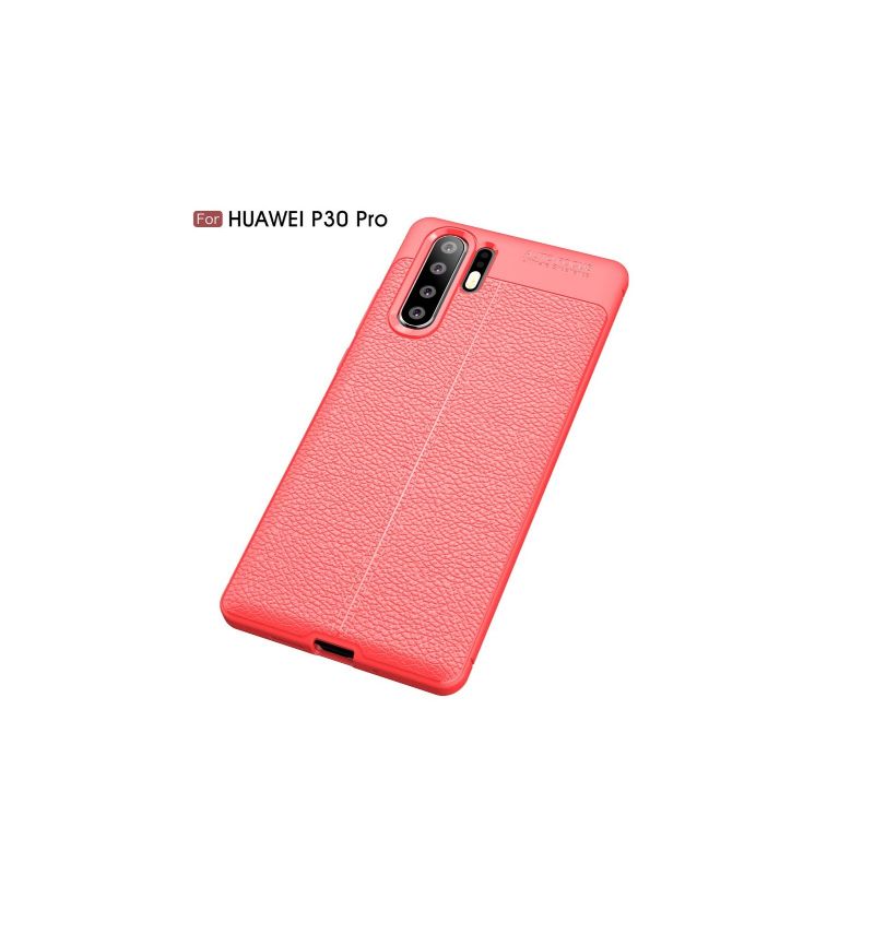 Huawei P30 Pro - Coque gel texturée style cuir