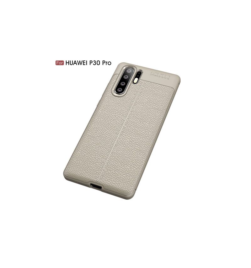 Huawei P30 Pro - Coque gel texturée style cuir