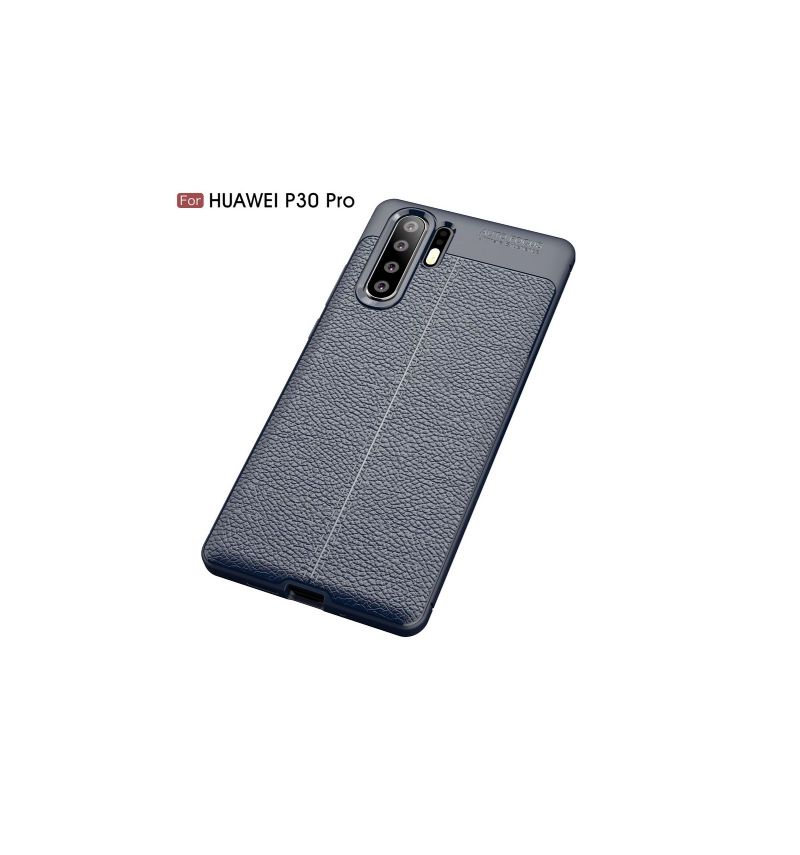 Huawei P30 Pro - Coque gel texturée style cuir