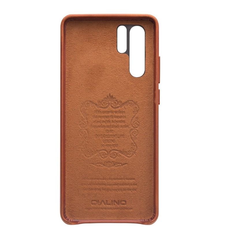 Huawei P30 Pro - Coque QIALINO cuir premium - Marron