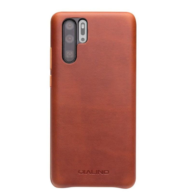 Huawei P30 Pro - Coque QIALINO cuir premium - Marron