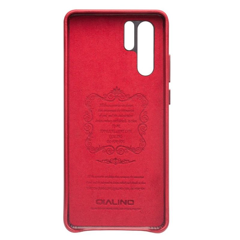 Huawei P30 Pro - Coque QIALINO cuir premium - Rouge