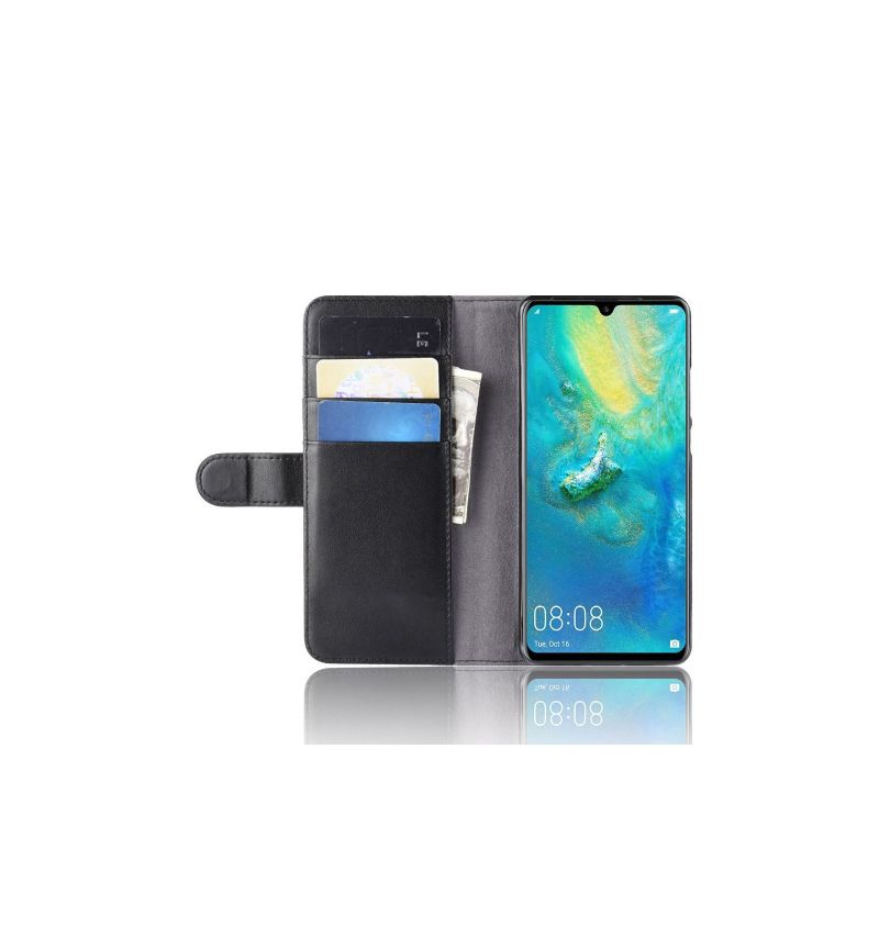 Huawei P30 Pro - Housse cuir premium porte cartes