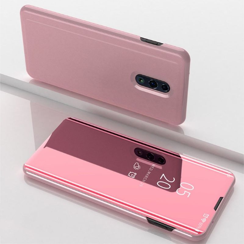 Oppo Reno - Coque avec rabat effet miroir