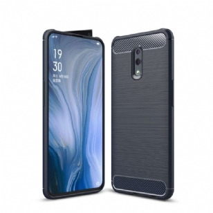 Oppo Reno - Coque gel brossé carbone