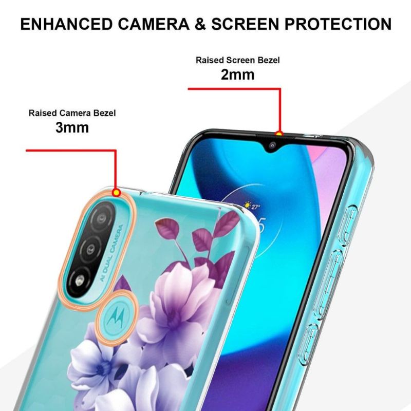 Coque Motorola Moto E20 / E30 / E40 Bégonia fleur