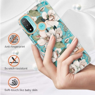 Coque Motorola Moto E20 / E30 / E40 Gardénia fleur blanche