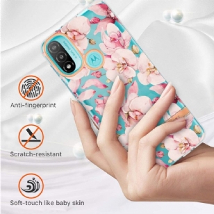 Coque Motorola Moto E20 / E30 / E40 Gardénia fleur rose