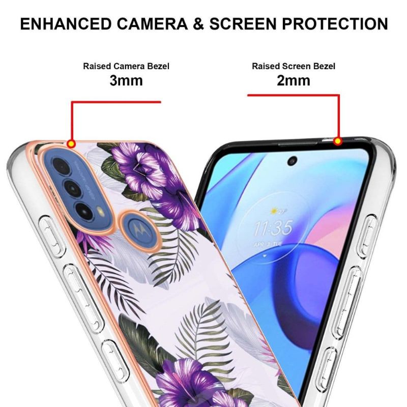 Coque Motorola Moto E40 / E30 / E20 Fleurs Exotiques