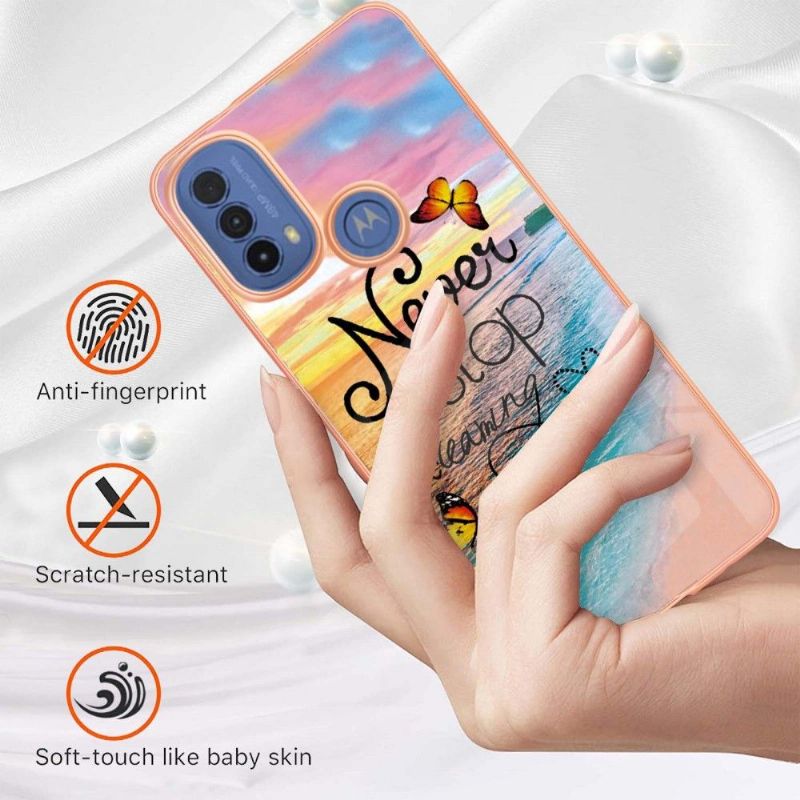 Coque Motorola Moto E40 / E30 / E20 Never Stop Dreaming