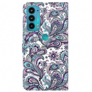 Housse Motorola Moto E20 / E30 / E40 paisley fleur