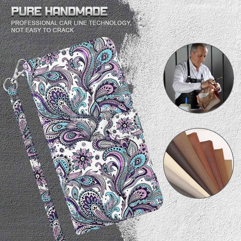 Housse Motorola Moto E20 / E30 / E40 paisley fleur