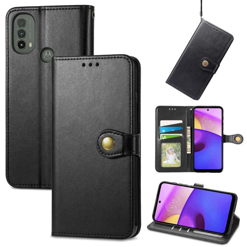 Motorola Moto E20 / E30 / E40 - Housse Indila Simili Cuir Porte Cartes