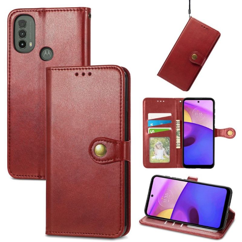 Motorola Moto E20 / E30 / E40 - Housse Indila Simili Cuir Porte Cartes