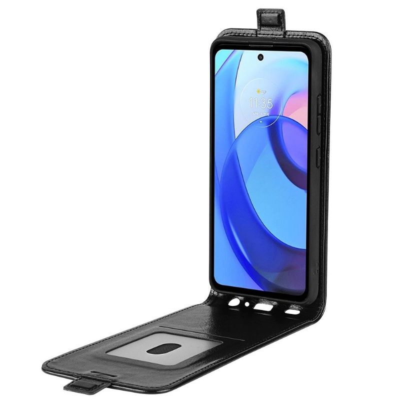 Motorola Moto E20 / E30 / E40 - Housse simili cuir avec rabat vertical