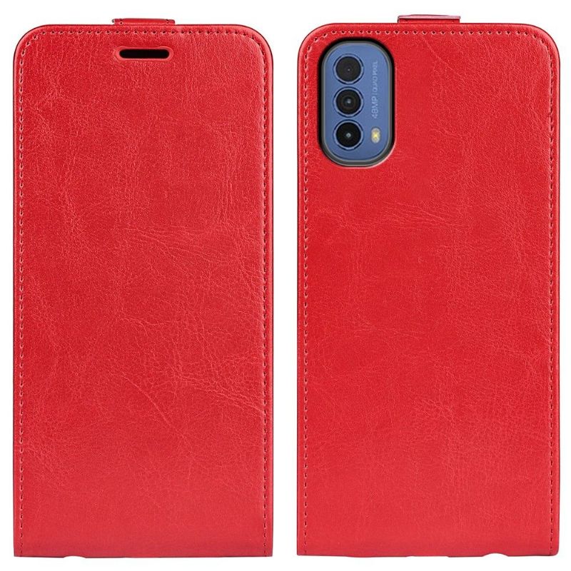 Motorola Moto E20 / E30 / E40 - Housse simili cuir avec rabat vertical