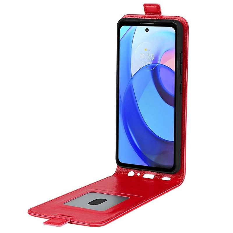 Motorola Moto E20 / E30 / E40 - Housse simili cuir avec rabat vertical