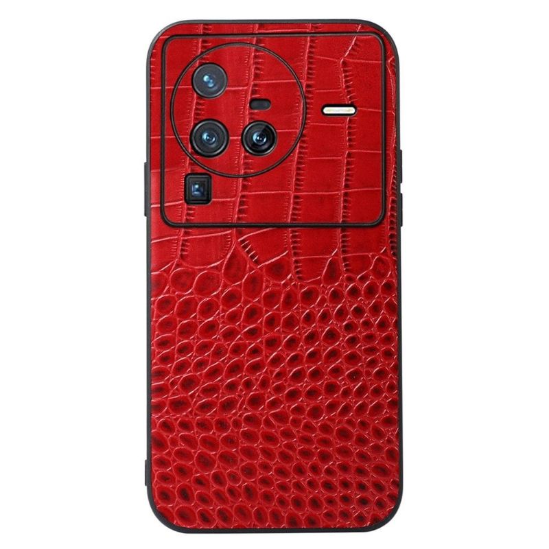 Coque Vivo X80 Pro Colette Cuir Effet Croco