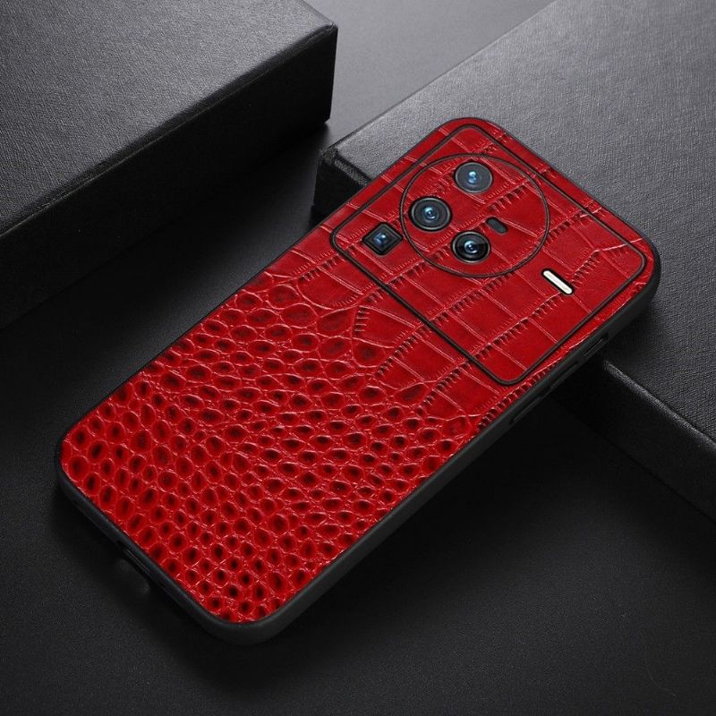 Coque Vivo X80 Pro Colette Cuir Effet Croco