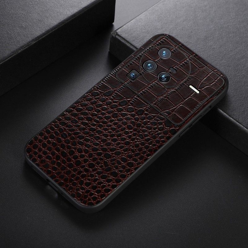 Coque Vivo X80 Pro Colette Cuir Effet Croco