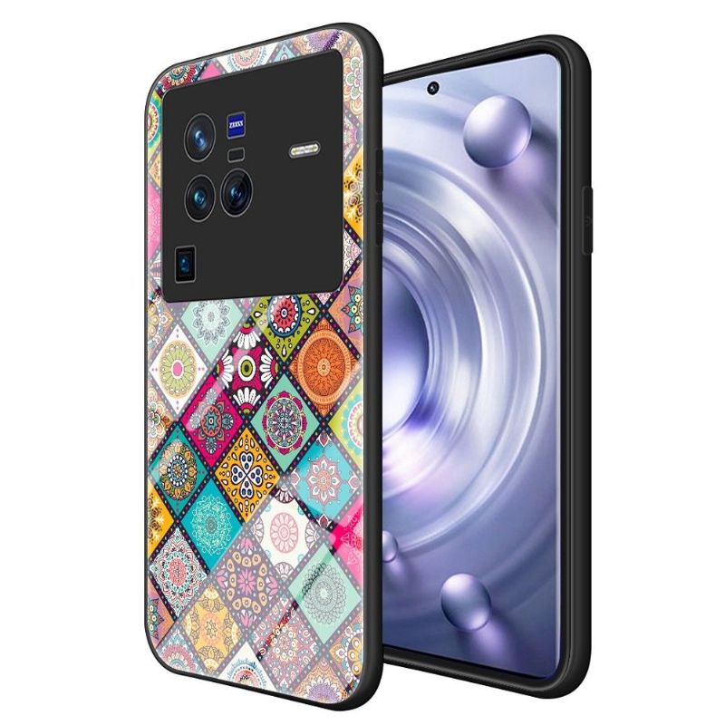 Coque Vivo X80 Pro Kaleidoscope Mandala avec support