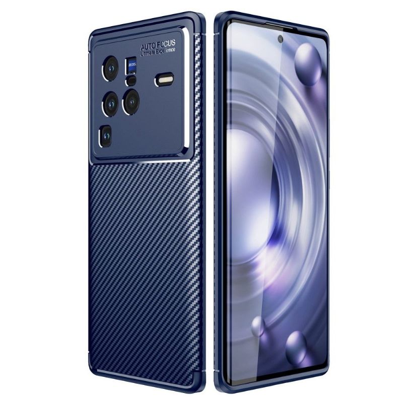 Coque Vivo X80 Pro style fibre de carbone