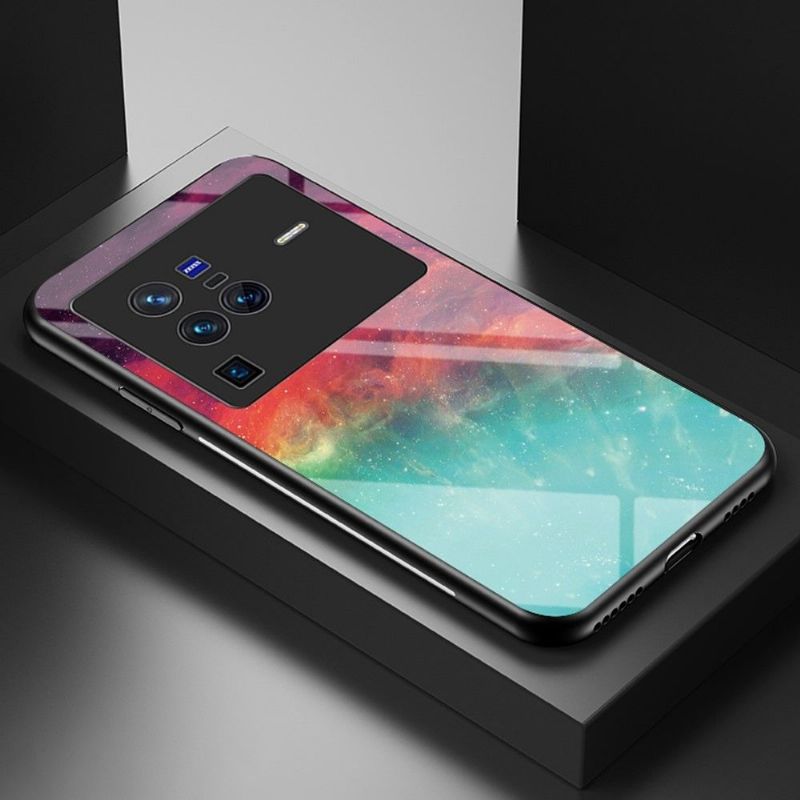 Vivo X80 Pro - Coque Nébuleuse dos en verre