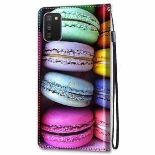 Housse Samsung Galaxy A03s Macarons